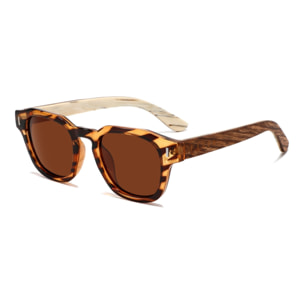 Gafas de Sol Feler 1559-2 Polarizadas de Madera Unisex 47 mm