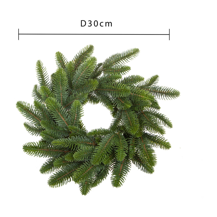 Corona natalizia - Pezzi 3 - 30xH8x30cm - Bianchi Dino SpA