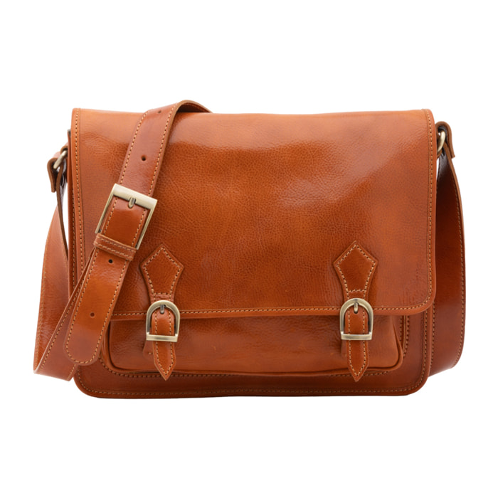Borsa a tracolla  da donna In Vera pelle Made in Italy 35x27x14 cm