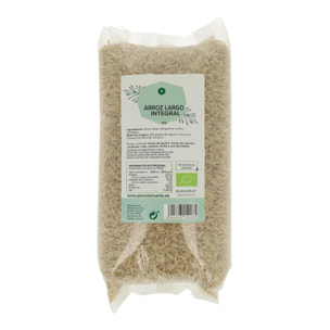 PLANETA HUERTO | Arroz Largo Integral ECO 1 kg - Arroz Integral Ecológico de Grano Largo, Rico en Fibra y Proteínas, Ideal para Platos Saludables y Energéticos