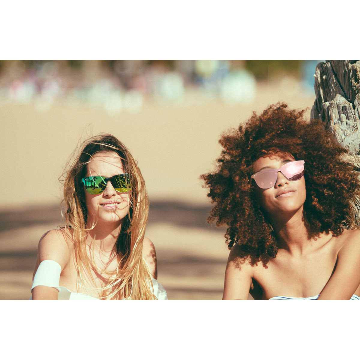 Gafas de sol PALO ALTO AMALFI - Marrón demi mate / Plana rosa revo