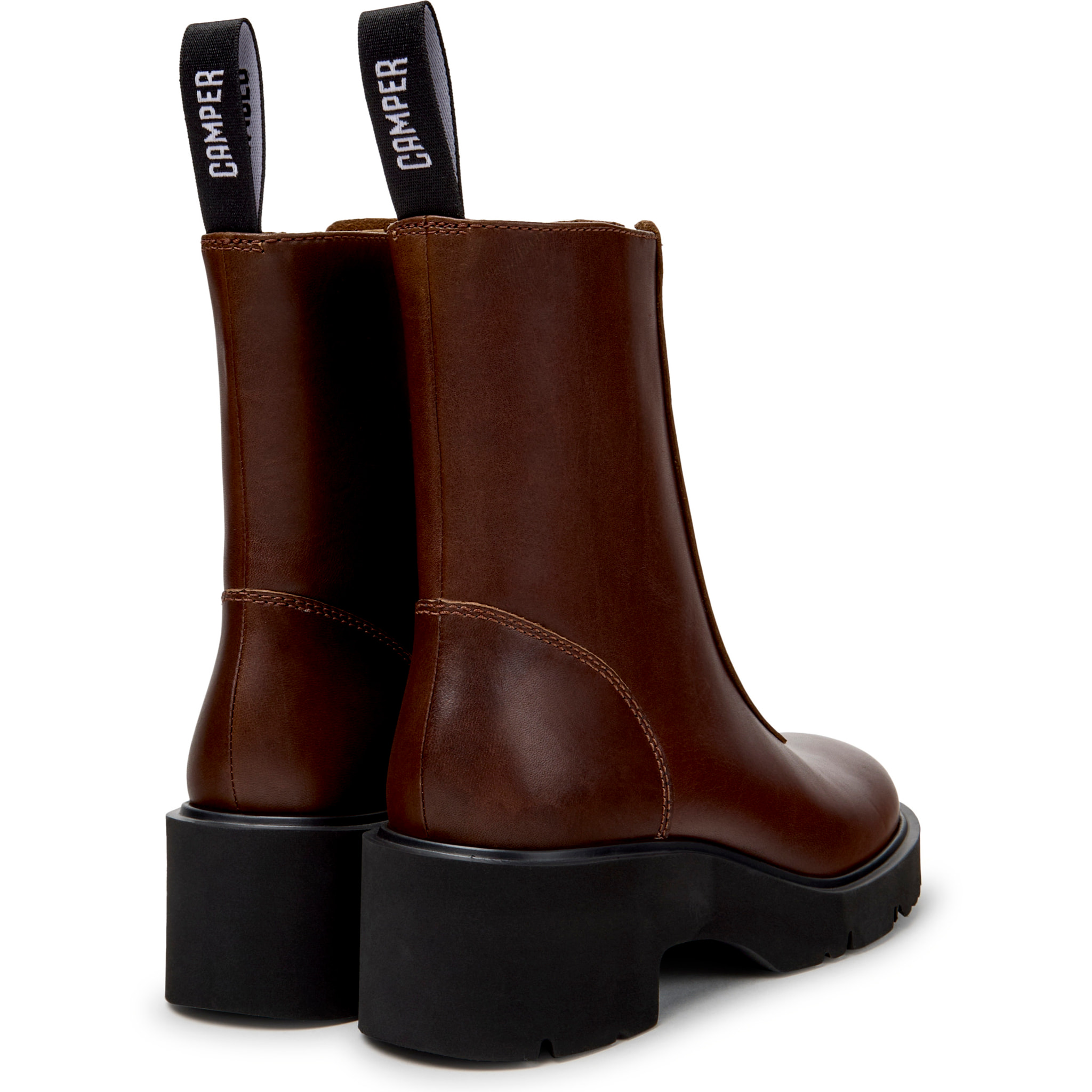 Botines - CAMPER Milah - Marron - Piel lisa