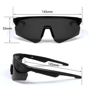 Occhiali sportivi intelligenti QY PRO 2. Assistente vocale intelligente, traduzione in tempo reale di oltre 100 lingue, controllo della musica/chiamate e lenti UV400.