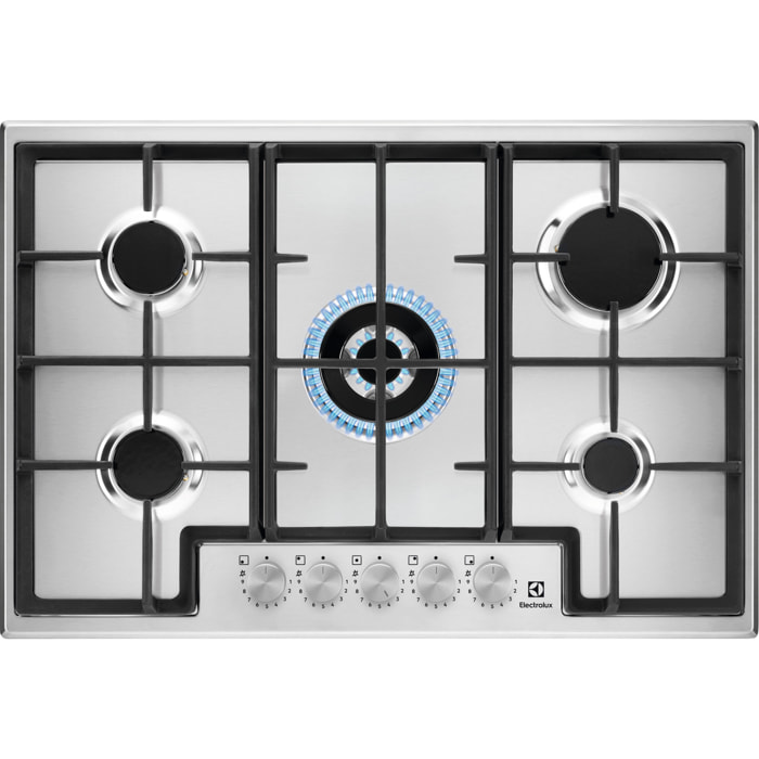 Electrolux Piano cottura a gas Serie 300 Slim Line 75cm EGS75362X