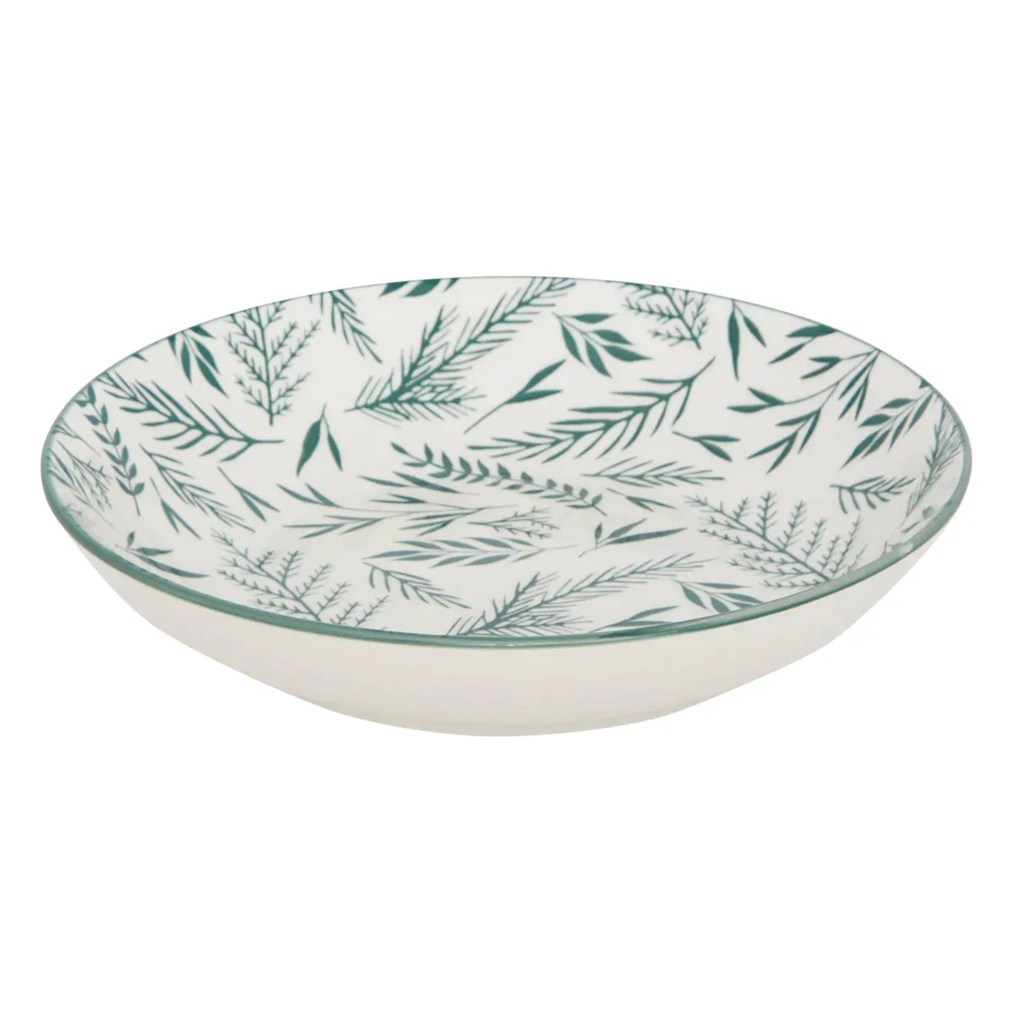 Service de table Agathe 12 pièce(s) vert D26,5xp2,4cm