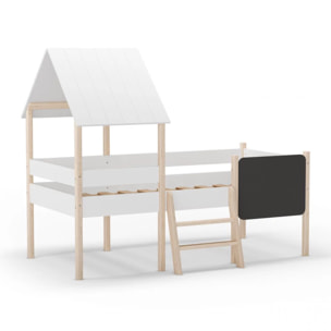 Cama cabaña Mokibed Blanco - Oak Soft