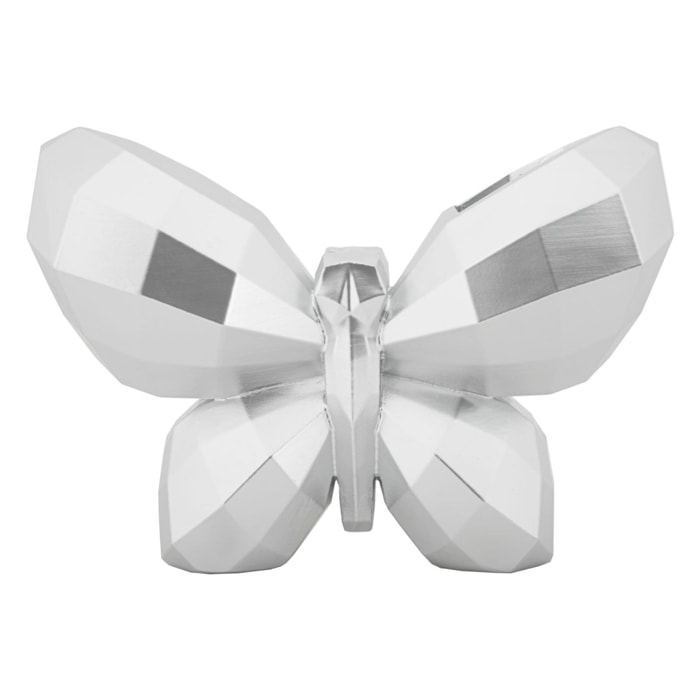 VASO BUTTERFLY SILVER CM 22,5X8X15