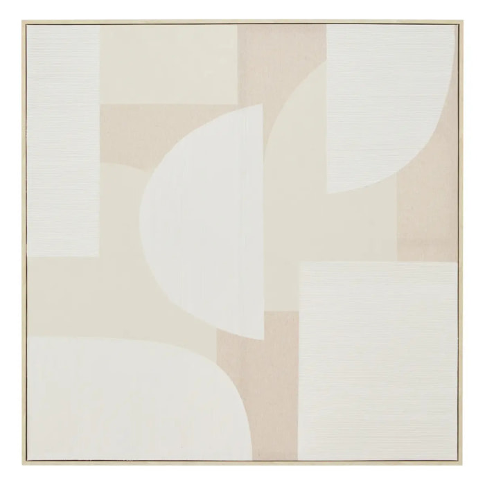 Toile 3D Bhavik beige 90x90cm