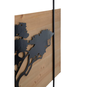 PANNELLO DA MURO LAGOS FERRO E WOOD SET 3PZ CM 204X2X80 (72X2X80-60X2X80)