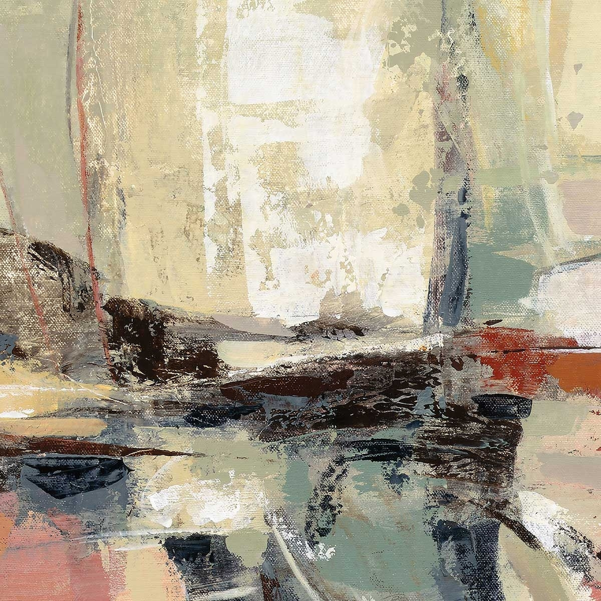 Tableau abstrait Ambiance des îles Tableau alu Dibond