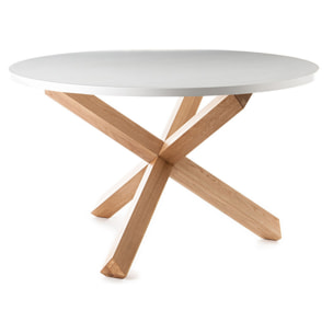 Tomasucci NOUVELLE table ronde - FRISIA Blanc