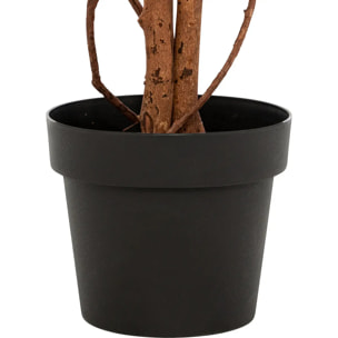 Érable artificiel d'automne James pot noir H150cm