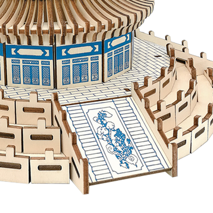 Maqueta 3D de madera. Templo del Cielo. 268 piezas.