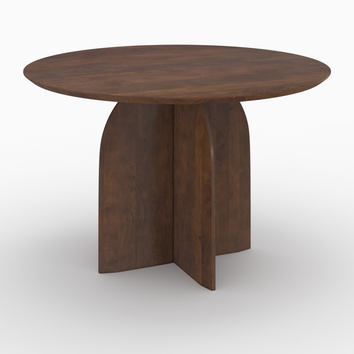 Table ronde en bois de manguier 4 places - Caïpi