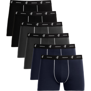 Boxer da Uomo De fonseca 9108. Conf. da 6pz. Assortito
