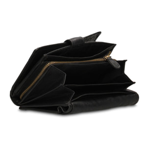 Portafoglio uomo in vera pelle - Modello Novara Lux - Casual - 15.0 x 10.0 x 3.0 cm