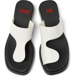 Sandalias - CAMPER Dana Twins - Blanco - Cuero liso