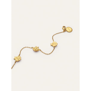 Pulsera Mariquita Baño Oro