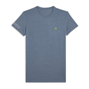 T-shirt Uomo con Micro Omino e Logo FREDDY Outline