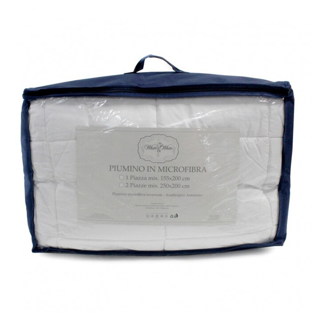 WHITE & WHITE Piumino interno matrimoniale 250x200