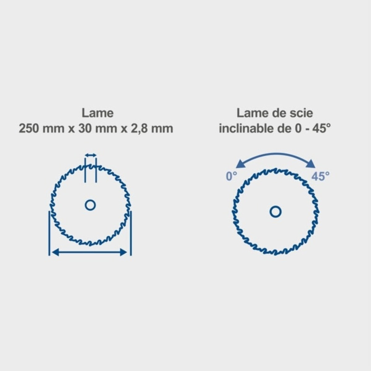 Scie circulaire sur table HS100S - Puissance 2000 W - Lame Ø 250 x 30 mm - Hauteur de coupe max 85 mm - Dimensions de la table 940 x 642 mm - SCHEPPACH - 5901310901