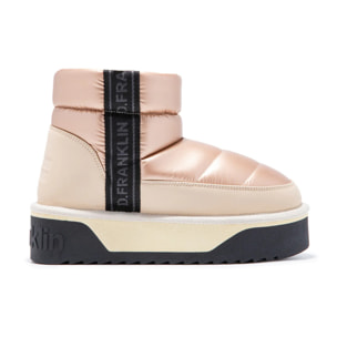 D.Franklin Botas de Mujer  con Forro Interior de Pelo Nordic V.2 Low Bomb en Beige