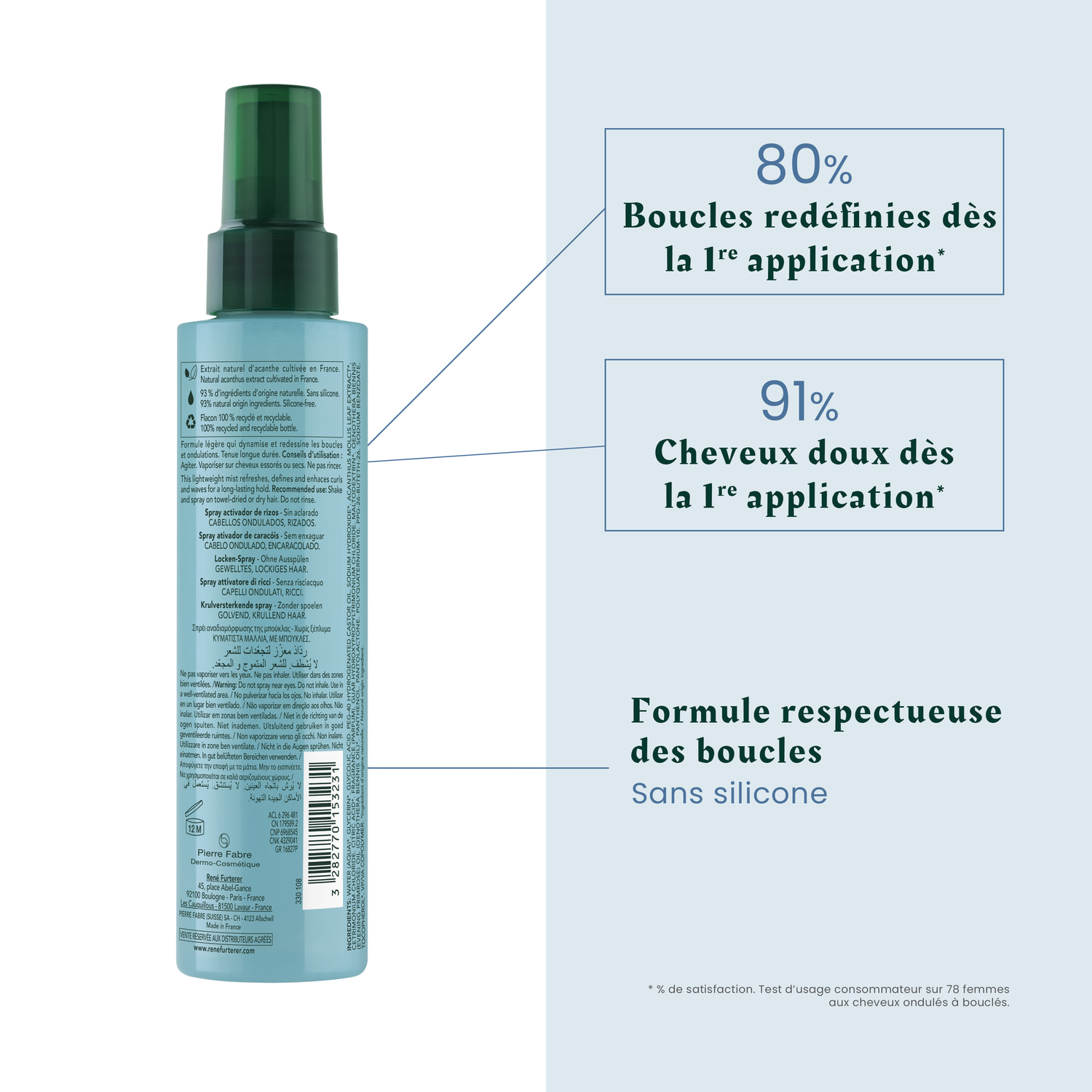 Spray activateur de boucles  - Sublime Curl - Cheveux bouclés - 150 ml