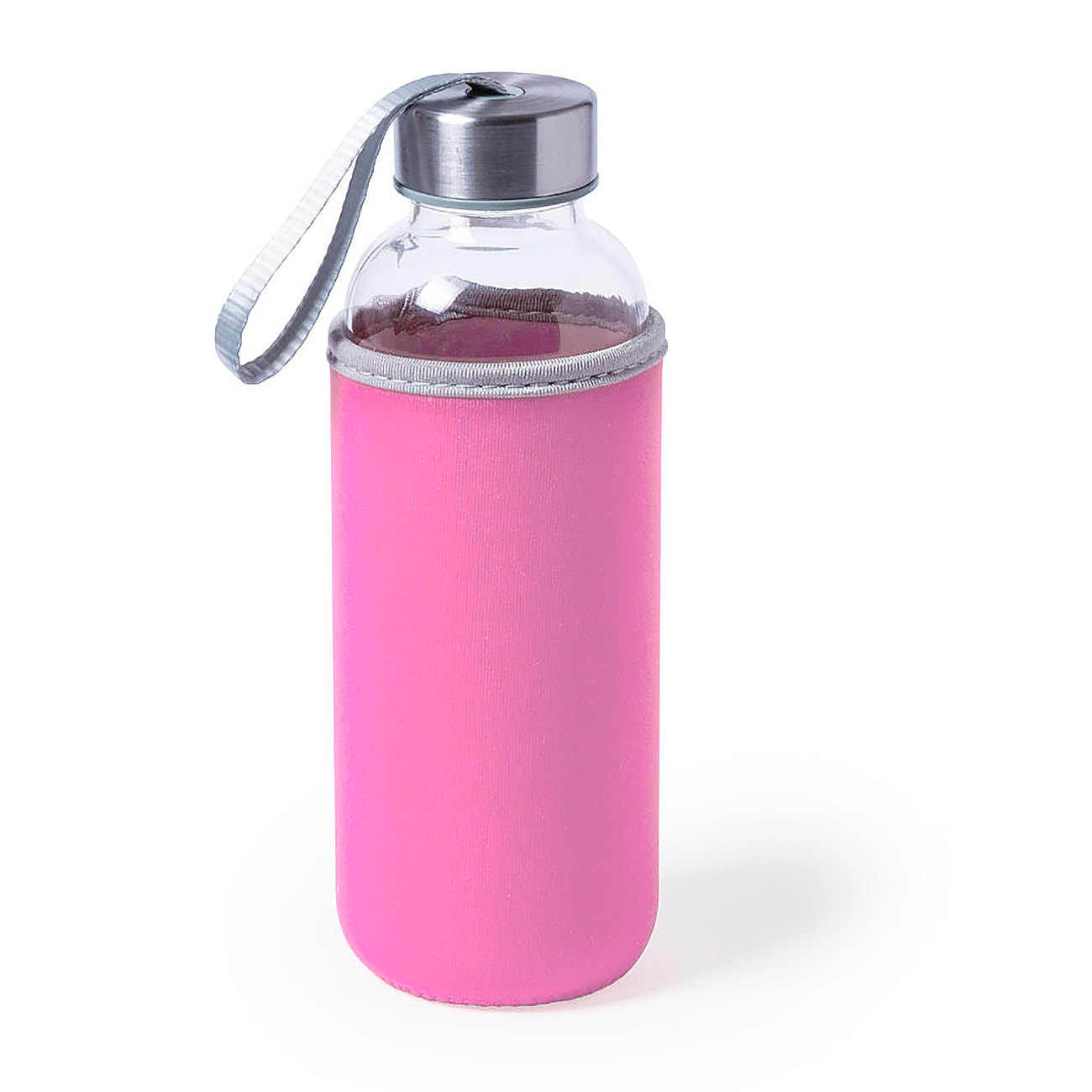 Bidón cristal 420 ml. con funda Soft Shell