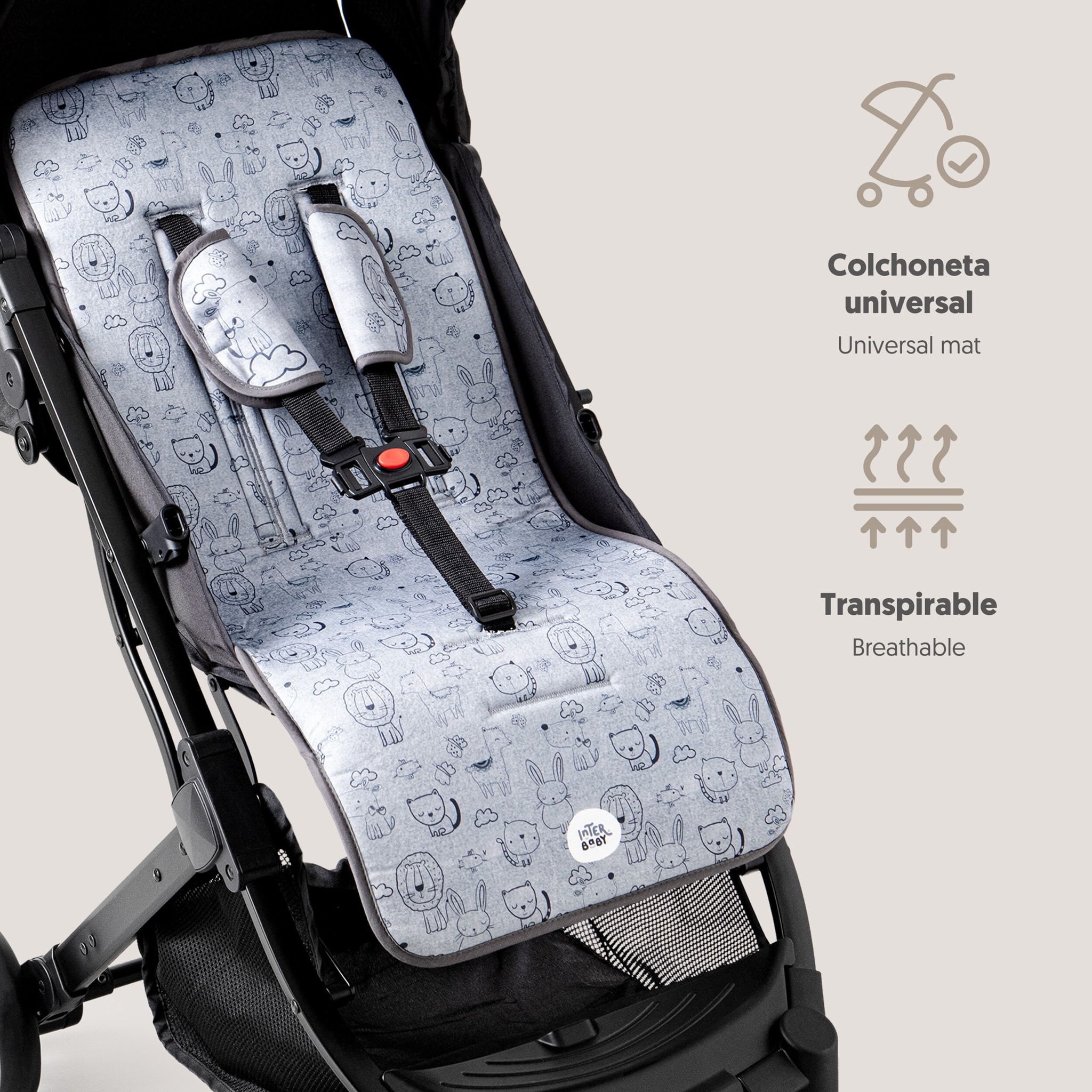 Colchoneta Mod Cat Gris