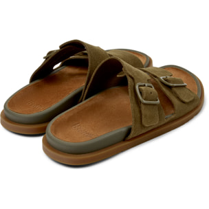 Sandalias - CAMPER Lluc Sandal - Verde - Cuero de gamuza