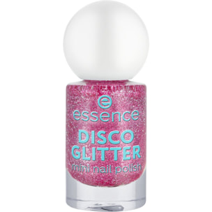 Disco Glitter - Mini Vernis à ongles rose vif scintillant