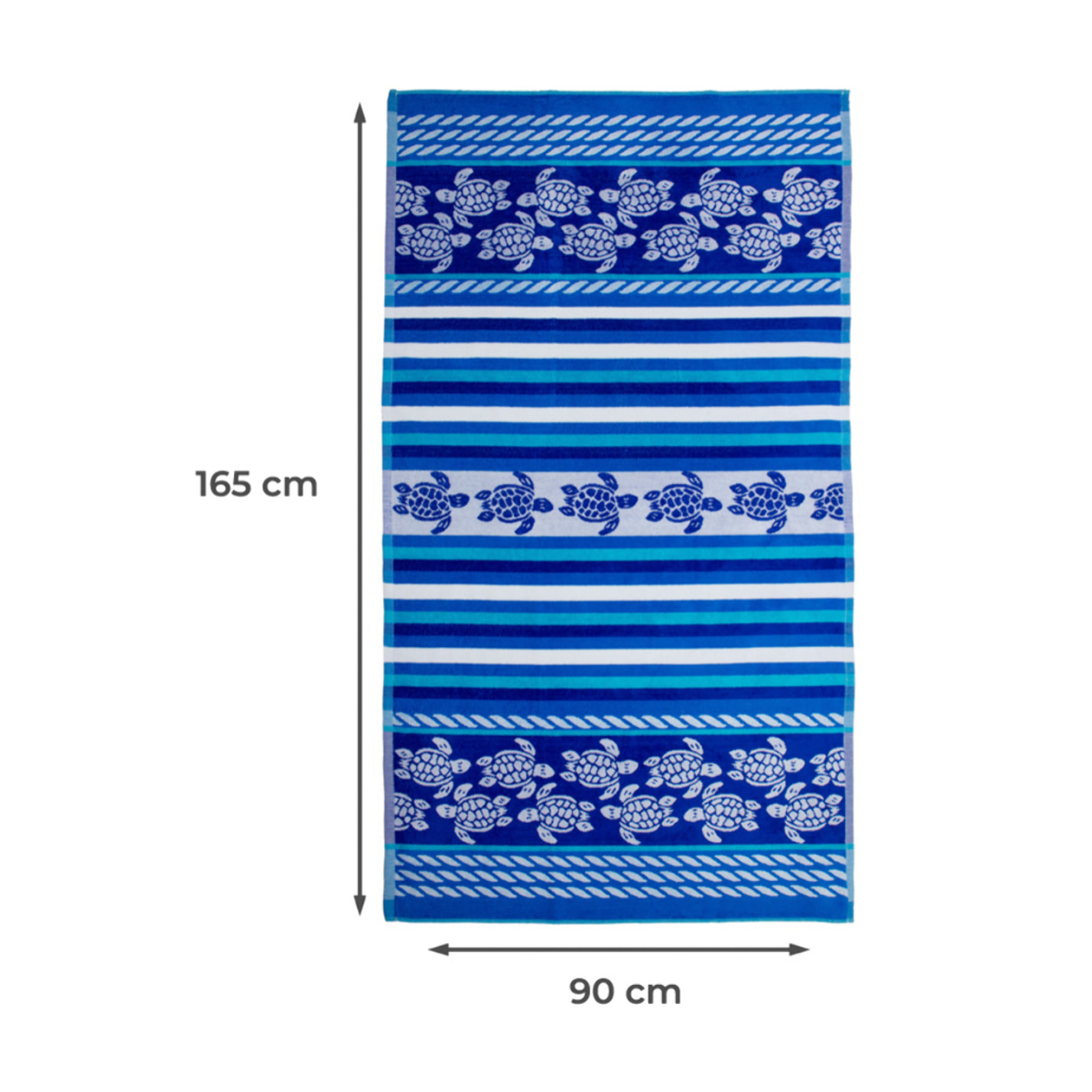 Telo Mare Spugna Jacquard Spiaggia Disegno Modica