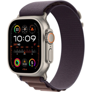 Montre connectée APPLE WATCH Ultra 2 Cellular 49MM Titane/Boucle Alpine Indigo S