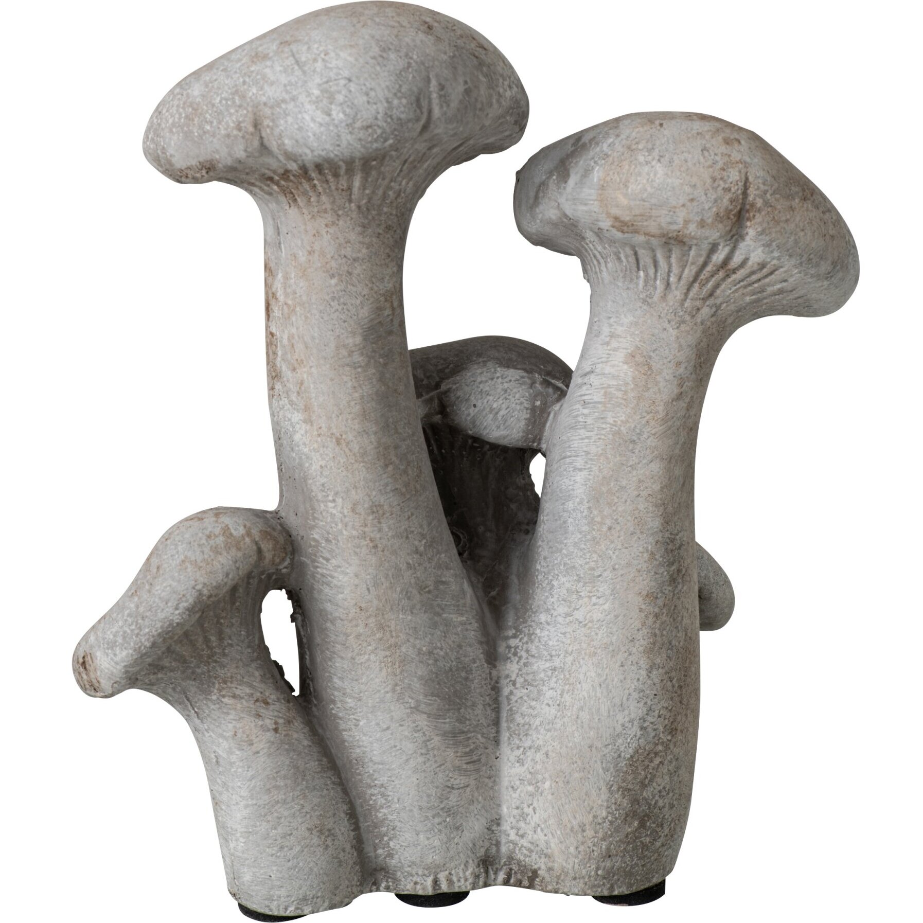 J-Line Lot De 5 Champignon Ciment Beige Clair