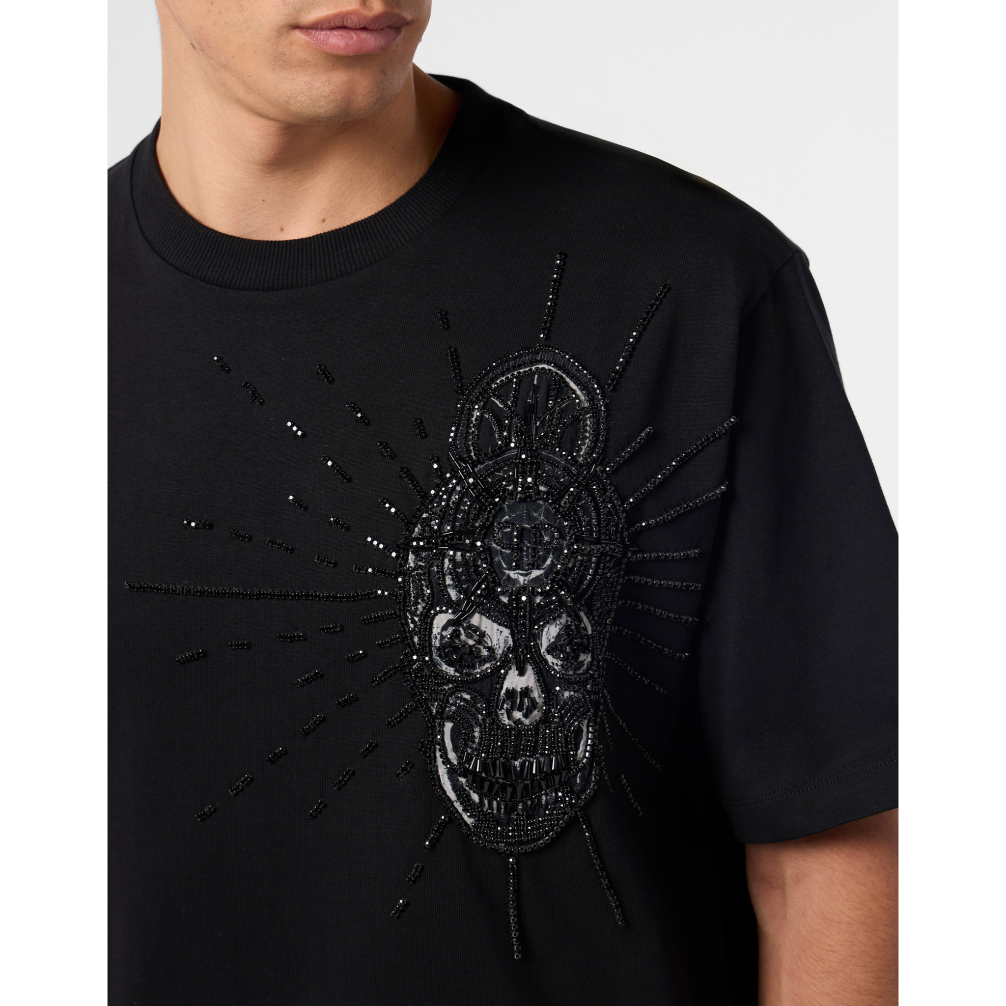 PHILIPP PLEIN T-shirt girocollo a maniche corte SKULL