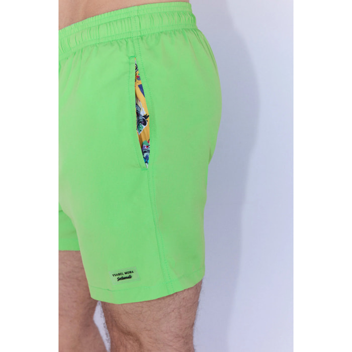 Costume da bagno medio verde chiaro con dettaglio tasche