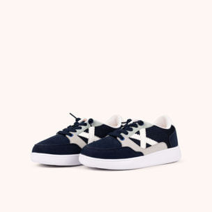 Zapatilla Infantil Urbana en Azul Marino y Gris con Rejilla Transpirable - MUNICH LEGIT KID 27