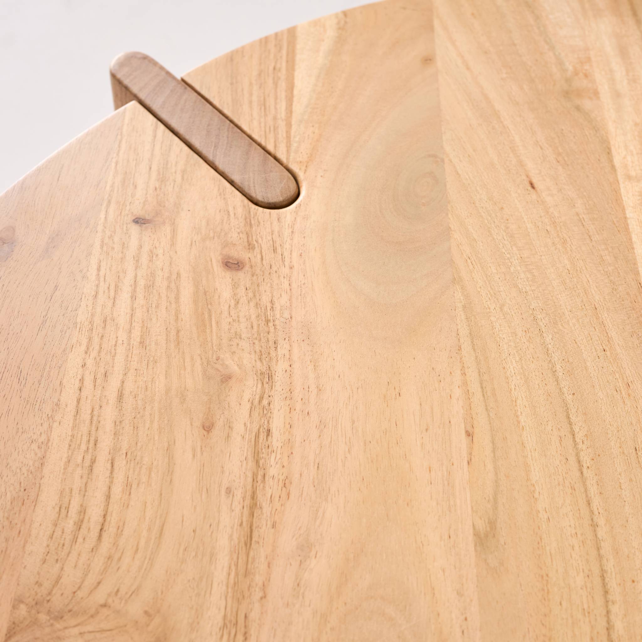 Table basse exotique ronde bois massif REVA