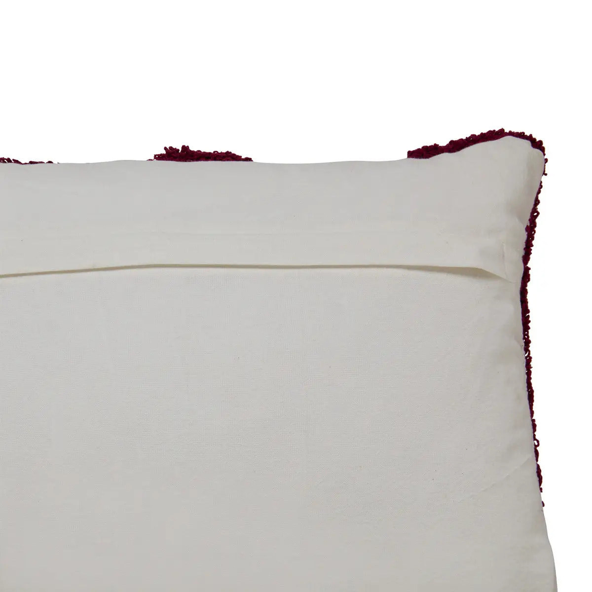 Coussin "Poppy" coton tufté violet 58x38cm