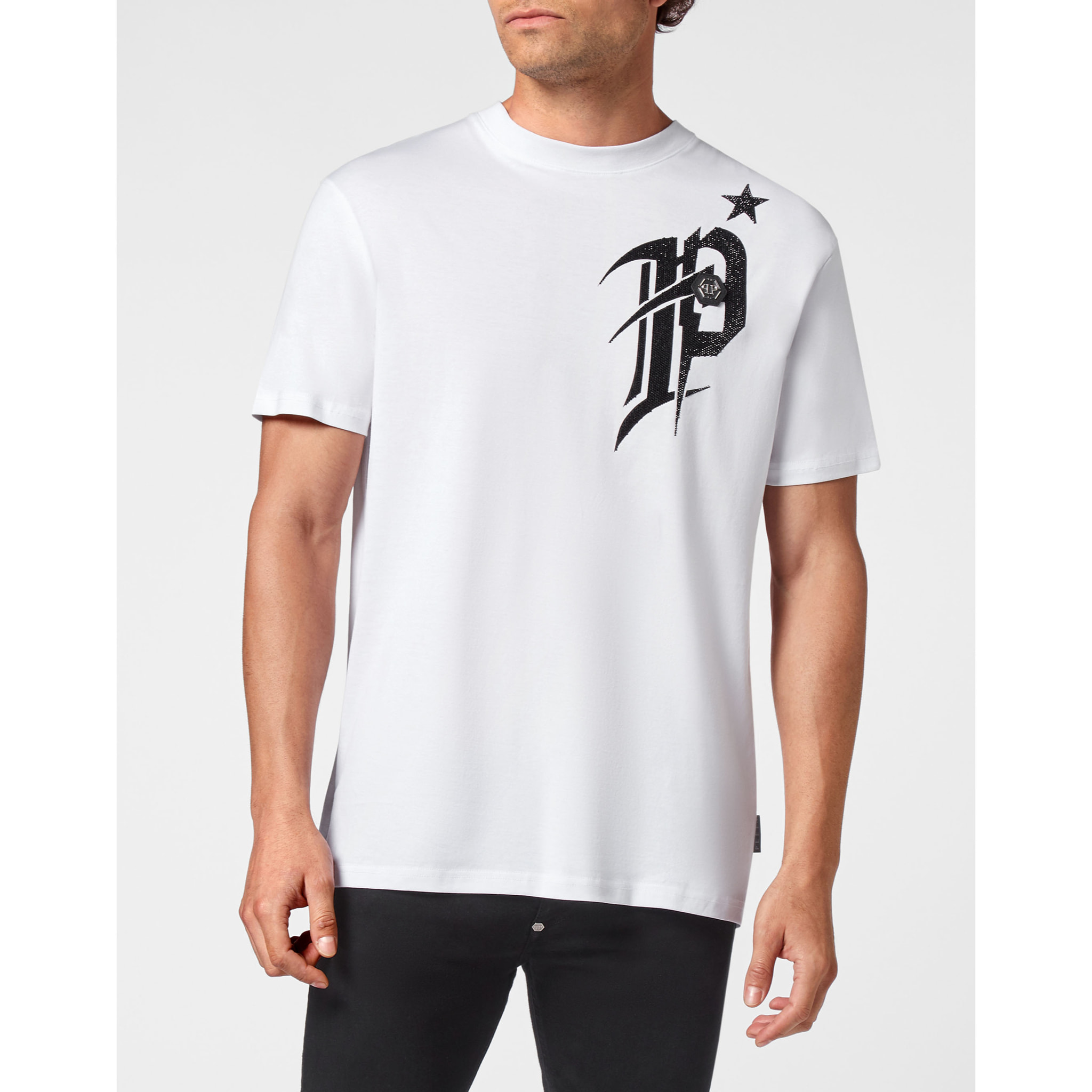 PHILIPP PLEIN T-Shirt Round Neck GOTHIC PLEIN