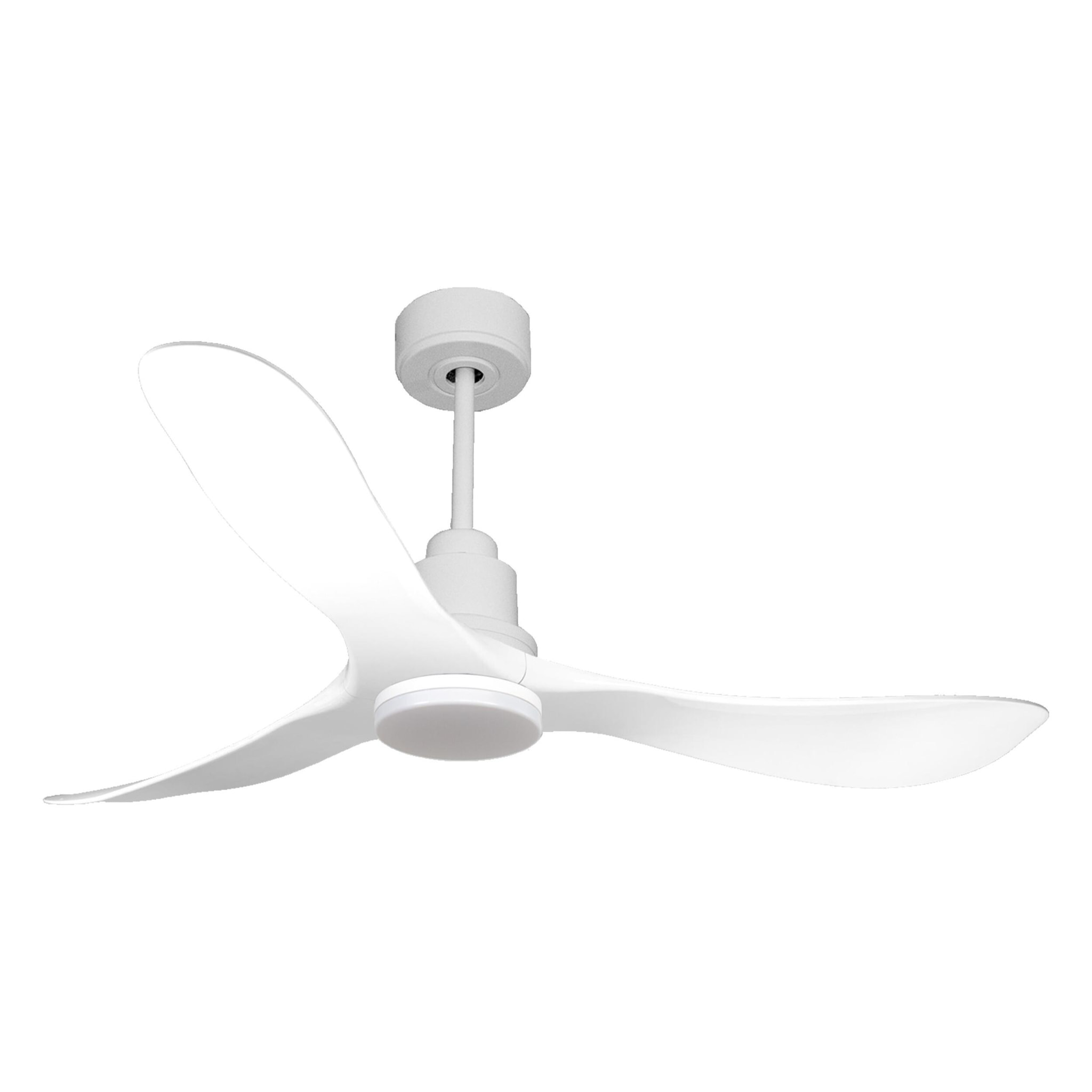 Ventilateur de plafond Réversible  Thermostat Dimmable Wifi Moteur à courant continu Toits en pente Télécommande Lumière à trois tons Hypersilence Mémoire