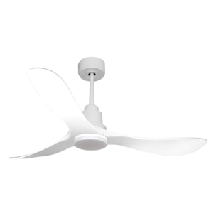 Ventilateur de plafond Réversible  Thermostat Dimmable Wifi Moteur à courant continu Toits en pente Télécommande Lumière à trois tons Hypersilence Mémoire