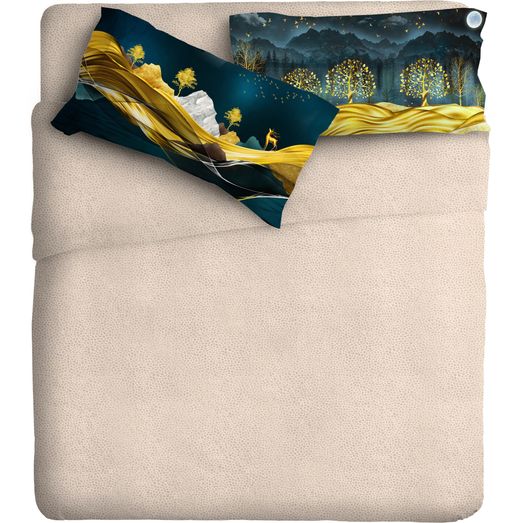 Completo fotografico Fine-Art 2 piazze Disegno Gold