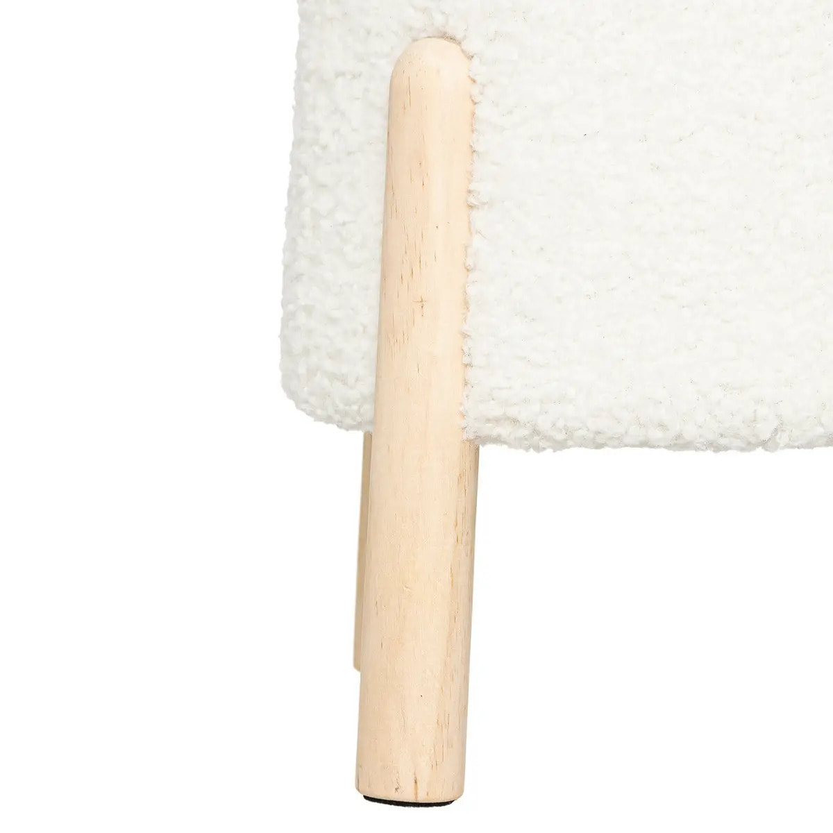 Tabouret d'appoint Inuit dreams bouclette blanche