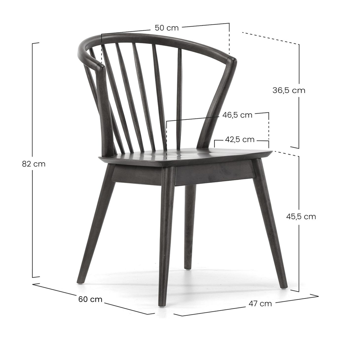 Juego de mesa 140x80 cm y 4 sillas de comedor Mura