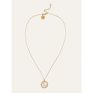 Collana Stella Polare Madreperla Placcato Oro