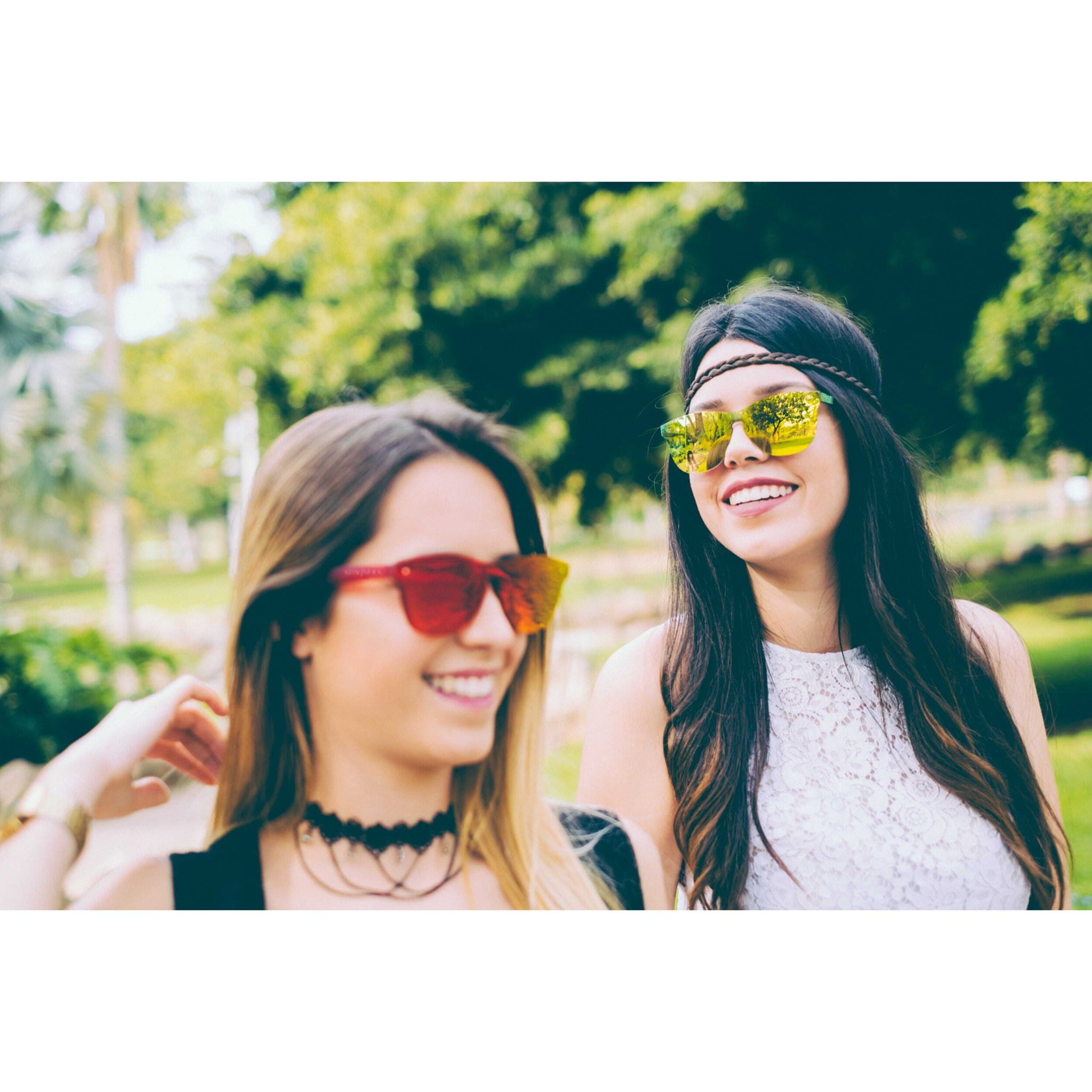 Gafas de sol OCEAN SOCOA - Transparente rojo mate / Plana roja revo
