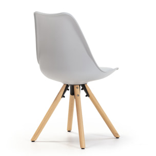 Pack 2 sillas jeff gris