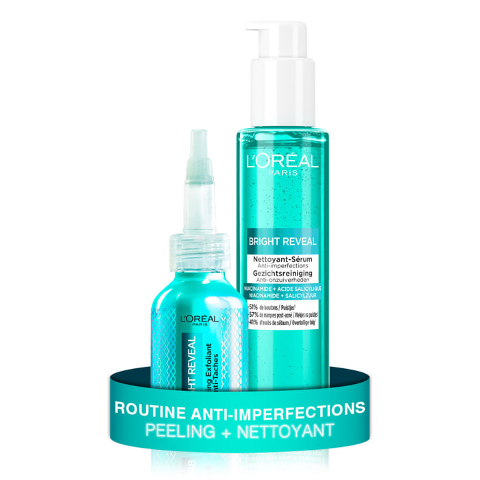 L'Oréal Paris Routine Anti Imperfections Peeling Exfoliant et Nettoyant Enrichi en Acide Salicylique