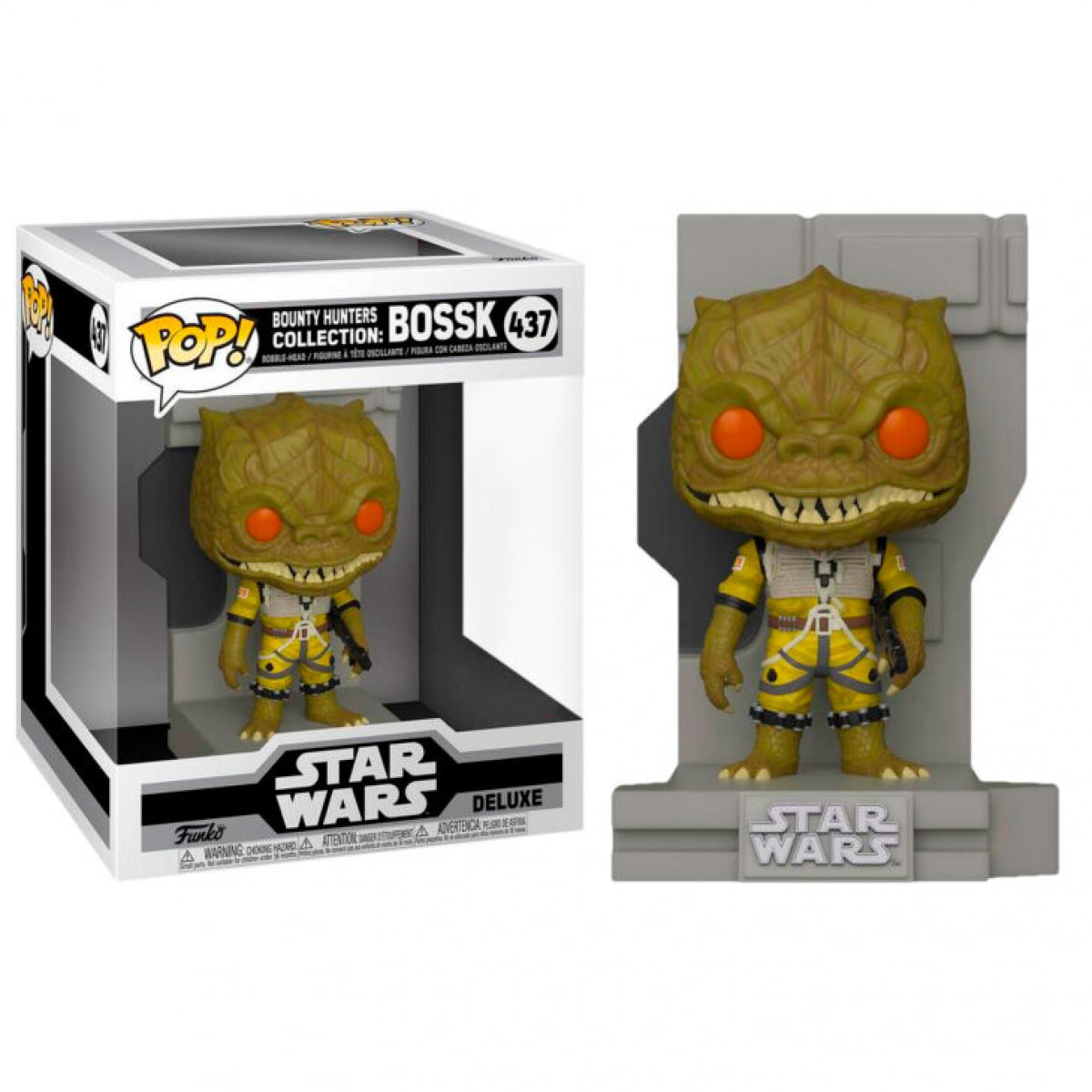 Star Wars Funko POP Vinile Figura Bounty Hunter Bossk Esclusiva 9 cm